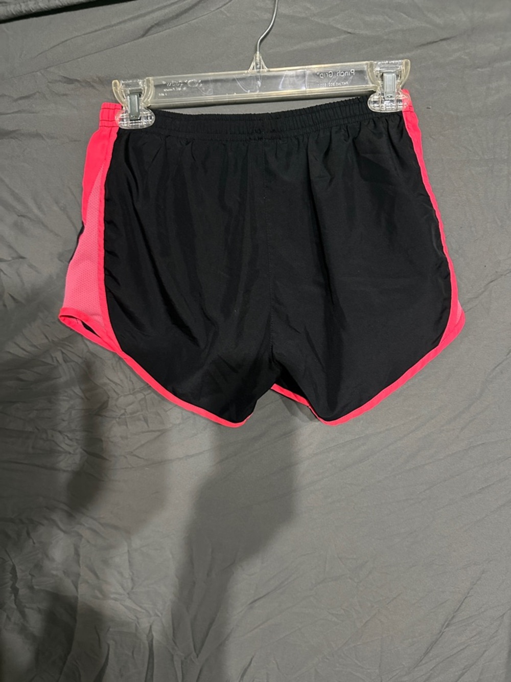 Nike Black and Pink Women's Athletic Running Shorts - Picture 2 of 2